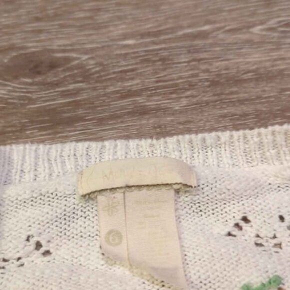 Matilda Jane (Hello Lovely) Sweet Cherries Cardigan Sweater girls size 6 - Picture 3 of 4